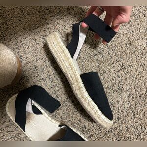 Emu Australia Black Espadrille Sandals